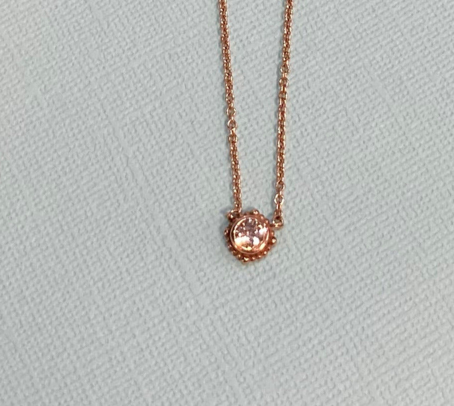 Rose Gold 0.29 ct. Diamond Drop Necklace