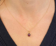 Load image into Gallery viewer, Vintage Garnet Yellow Gold Necklace
