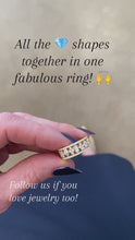 Load and play video in Gallery viewer, The Golden Mosaic Diamond Band

