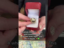 Load and play video in Gallery viewer, Yellow Gold Green Amethyst Disco Ball Ring
