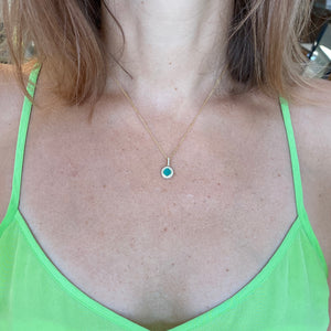 Malachite & Diamond Necklace