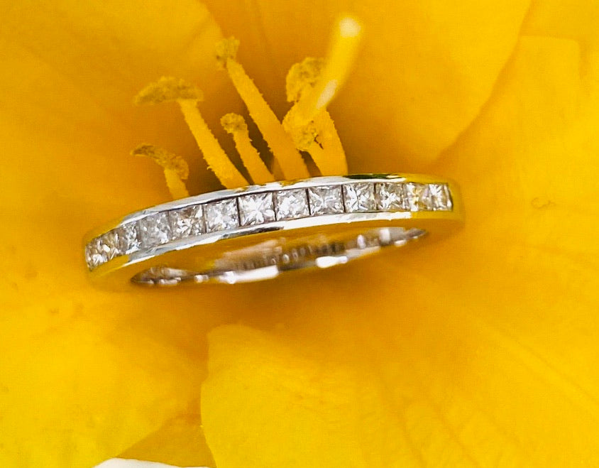 Princess Cut Diamond Band 0.45CTW