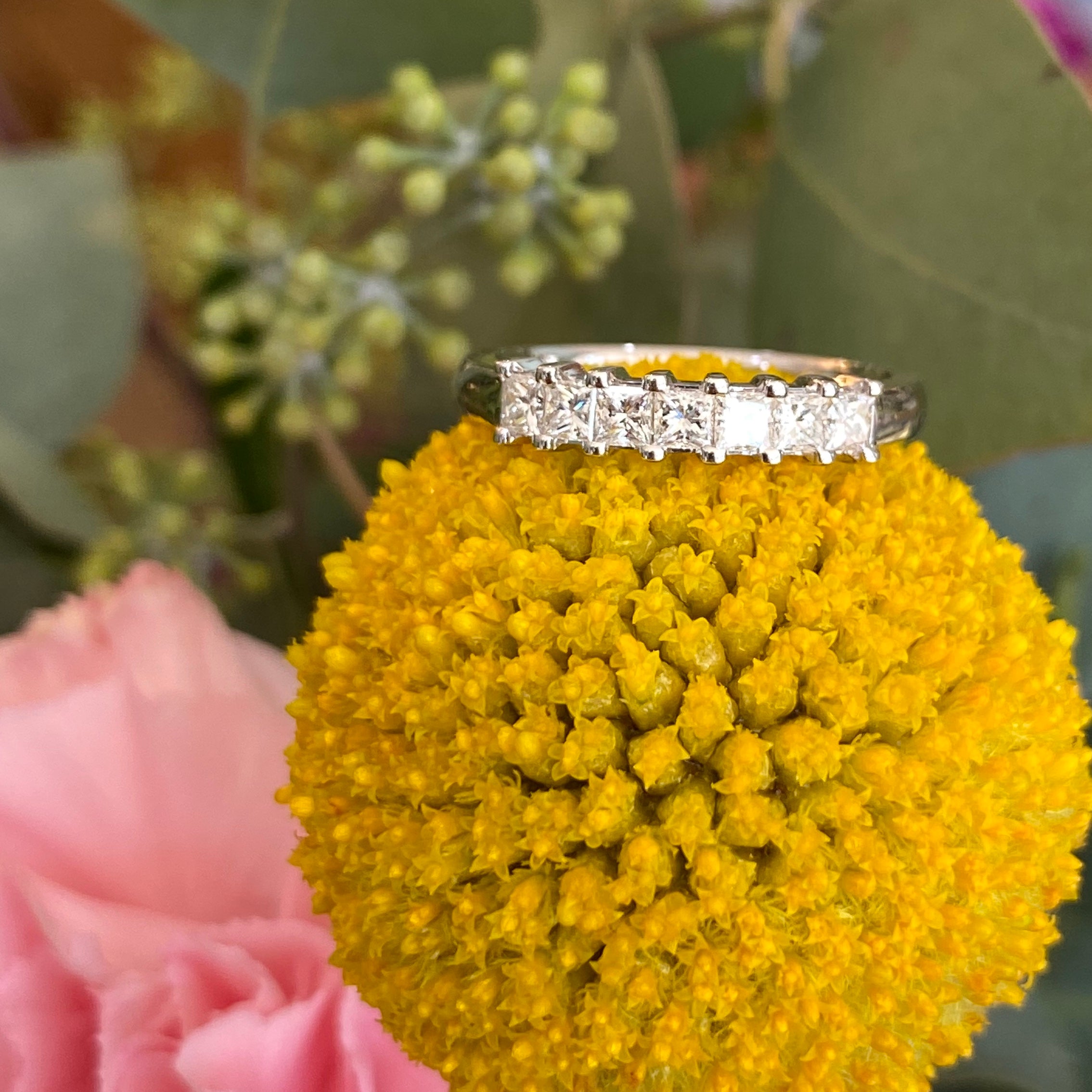 Prong Set Princess Cut Diamond Band