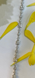 Quatrefoil Diamond Line Bracelet