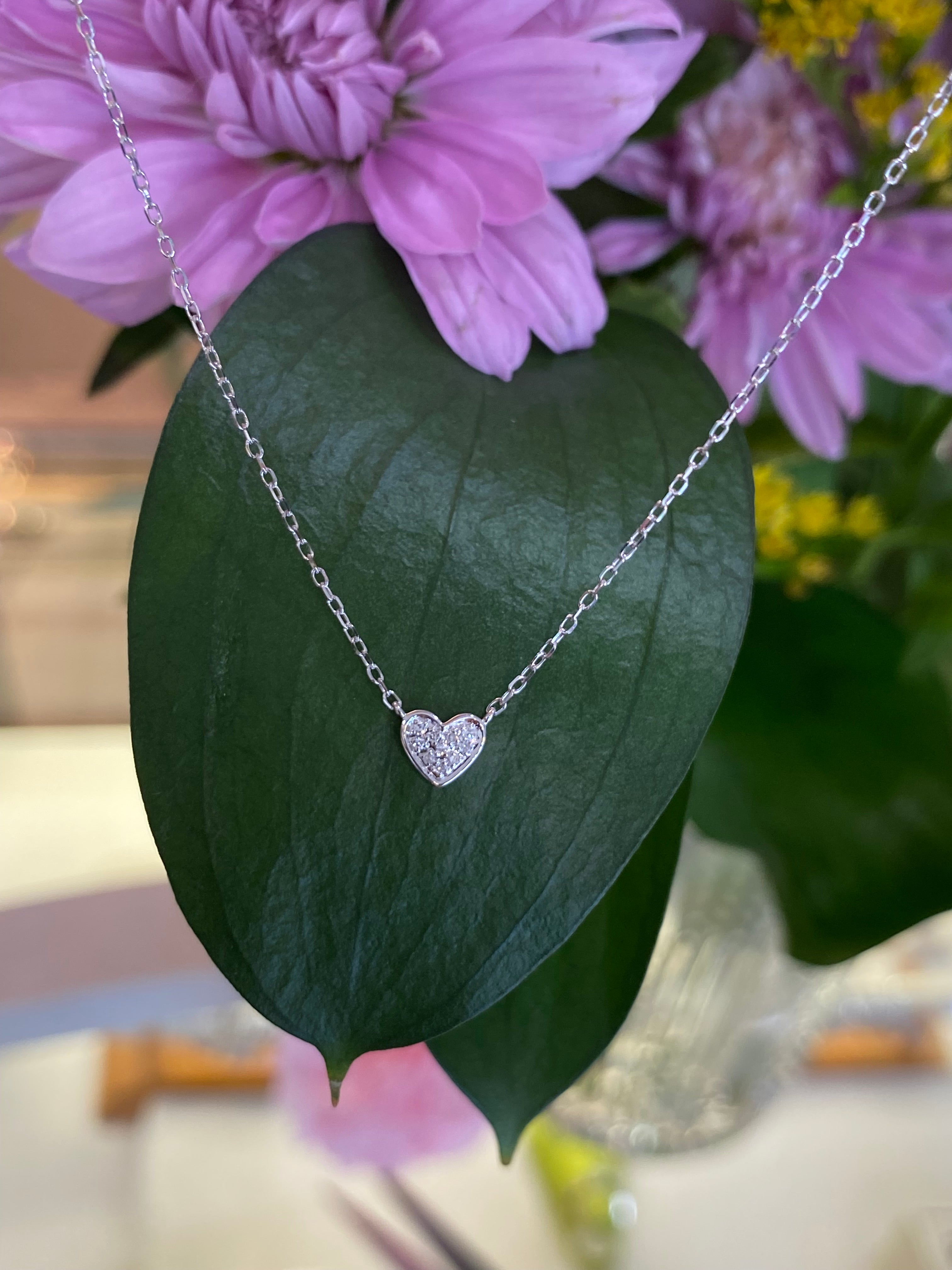 Whisper Heart Diamond Necklace