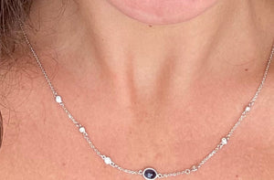 Sapphire Diamonds By The Yard Necklace