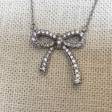 Load image into Gallery viewer, Diamond Bow Necklace
