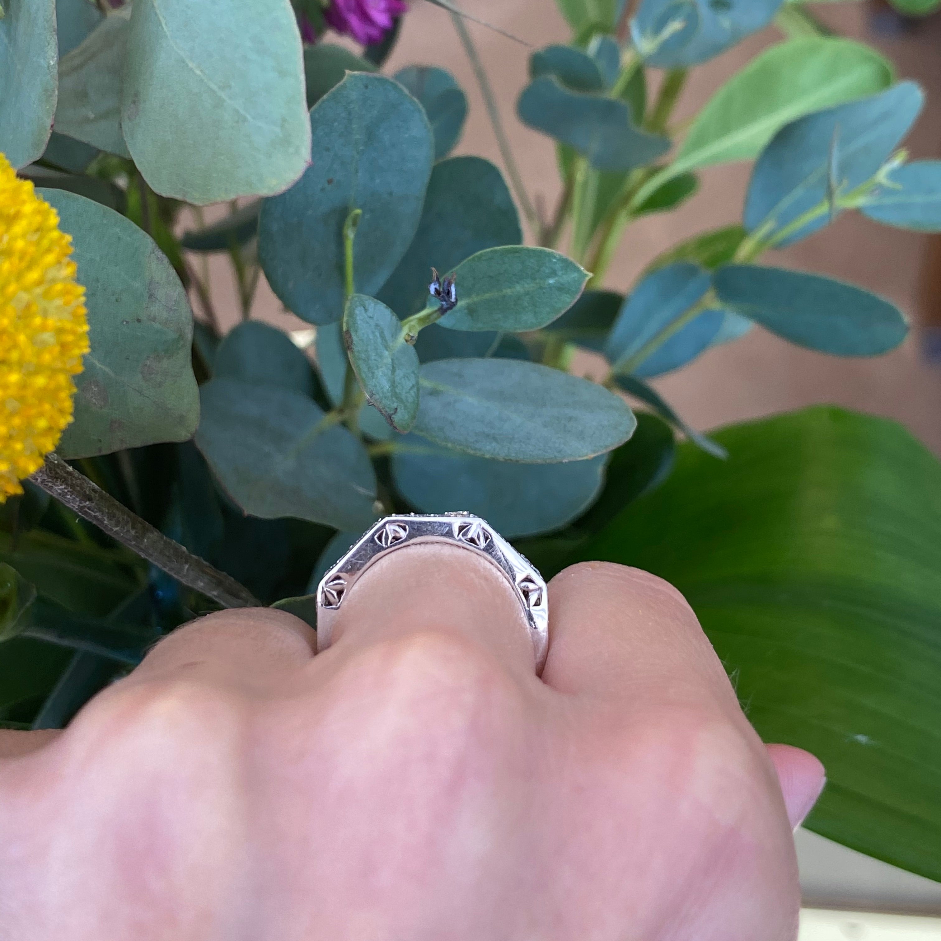 Geometric Diamond Band