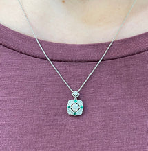Load image into Gallery viewer, Emerald &amp; Diamond Irish Inspired Pendant Necklace
