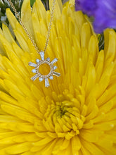 Load image into Gallery viewer, Diamond Sun Pendant and Chain
