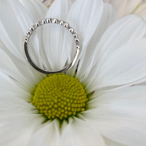 Petite Vintage Style Diamond Ring