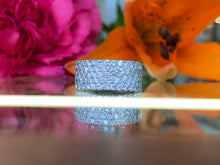 Load image into Gallery viewer, Five Row Diamond Pavé Band
