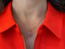 Load image into Gallery viewer, Stunning Ruby and Diamond Necklace in Yellow Gold
