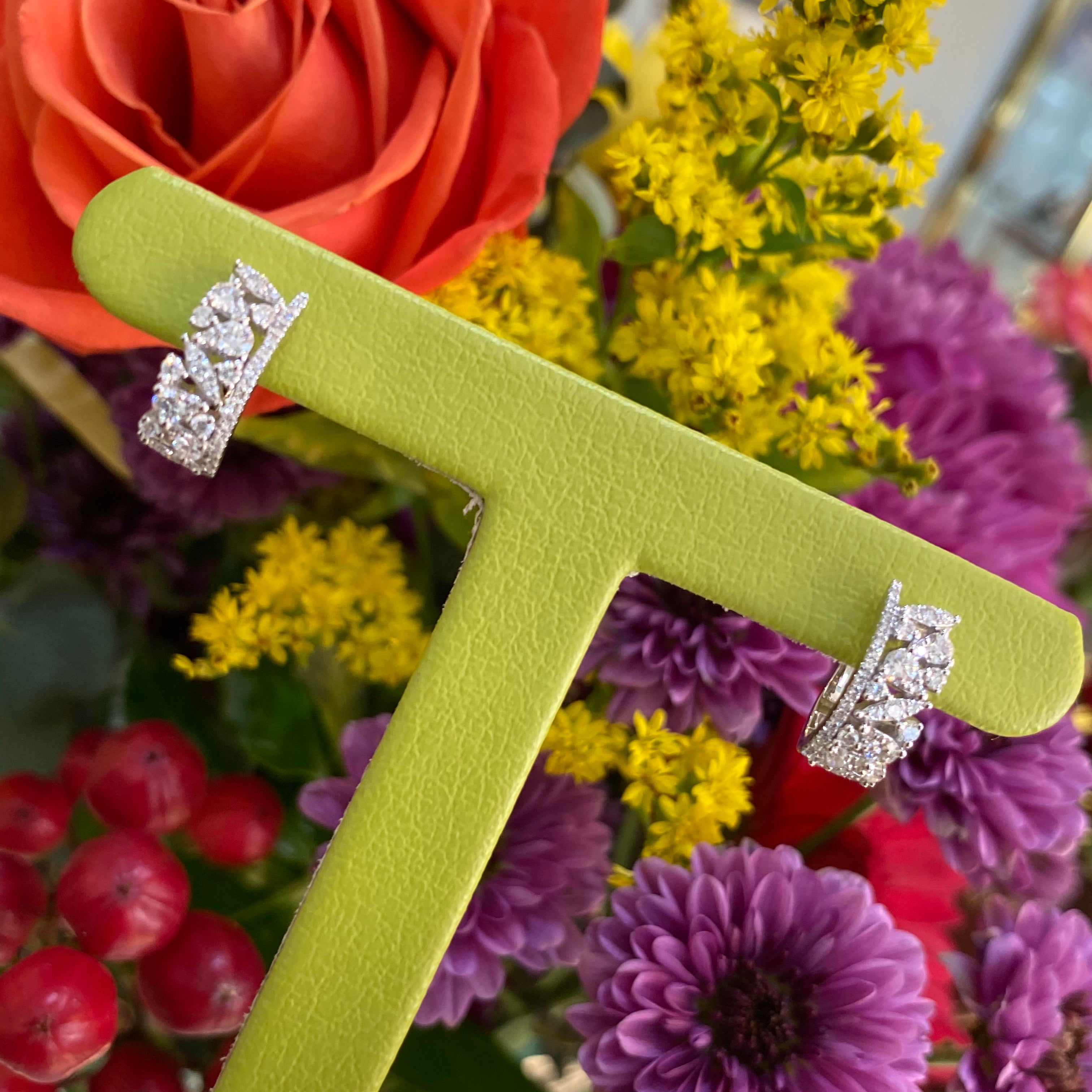 Fancy Shaped Diamond Hoops