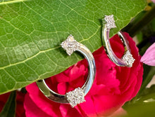 Load image into Gallery viewer, Diamond Hoop Wrap Earrings
