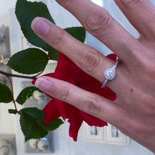 Load image into Gallery viewer, Petite Halo Diamond Engagement Ring
