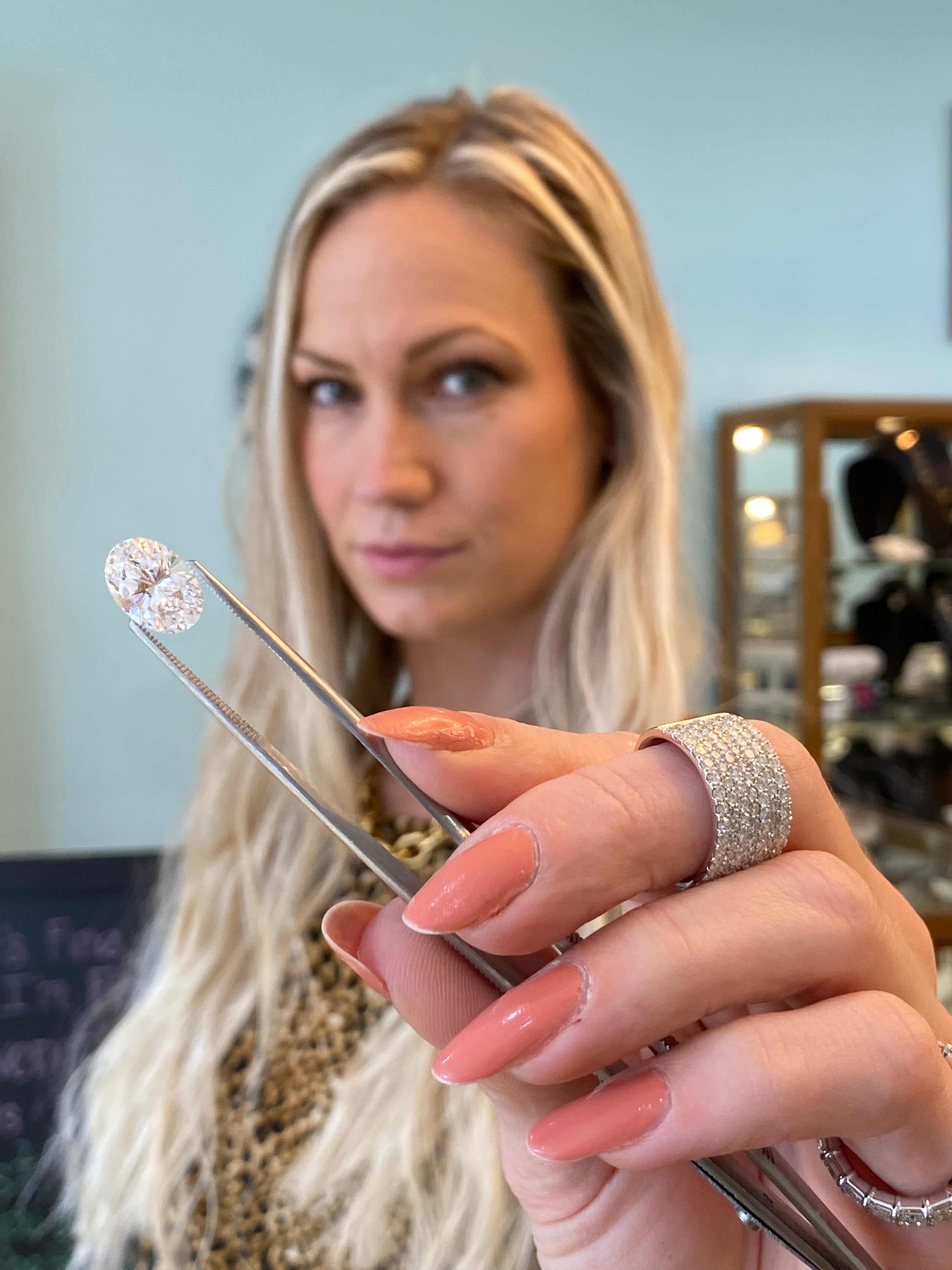 Pavé Diamond 18K Wide Band Ring