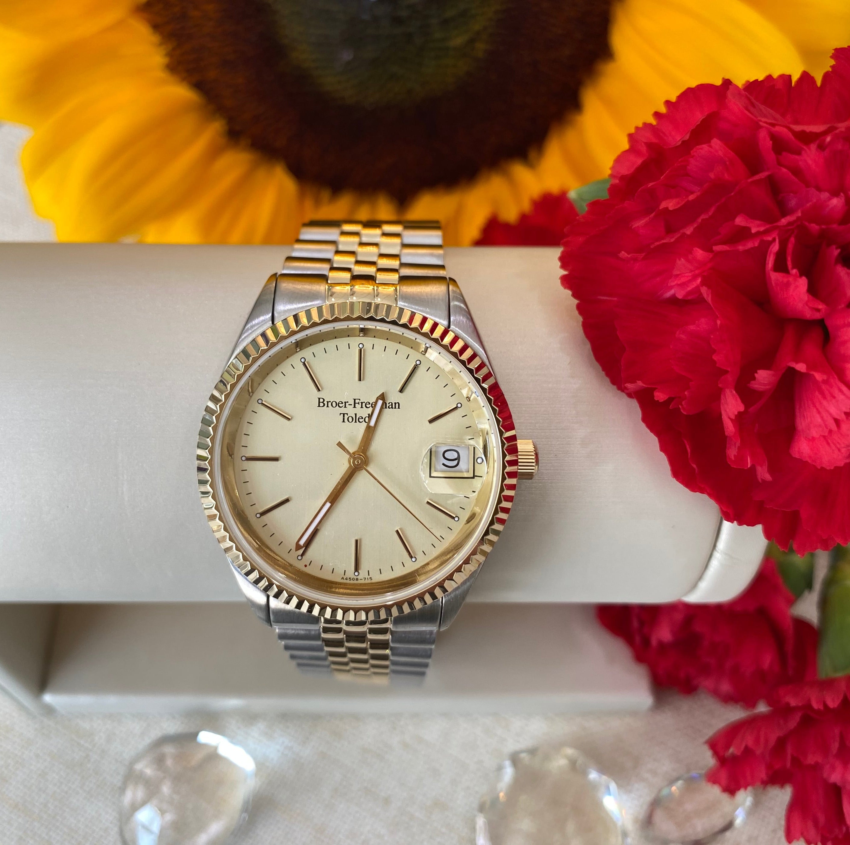 Gold Dial Two Toned Watch