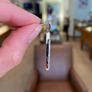 Amazing Two-Tone Diamond Drop Earrings