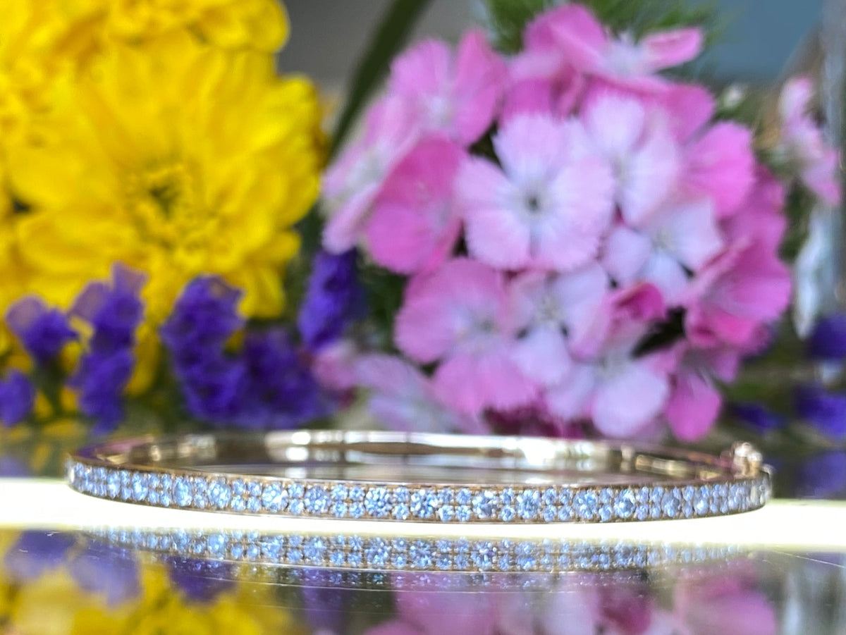 Pavé Diamond Bangle Bracelet – Broer-Freeman Jewelers