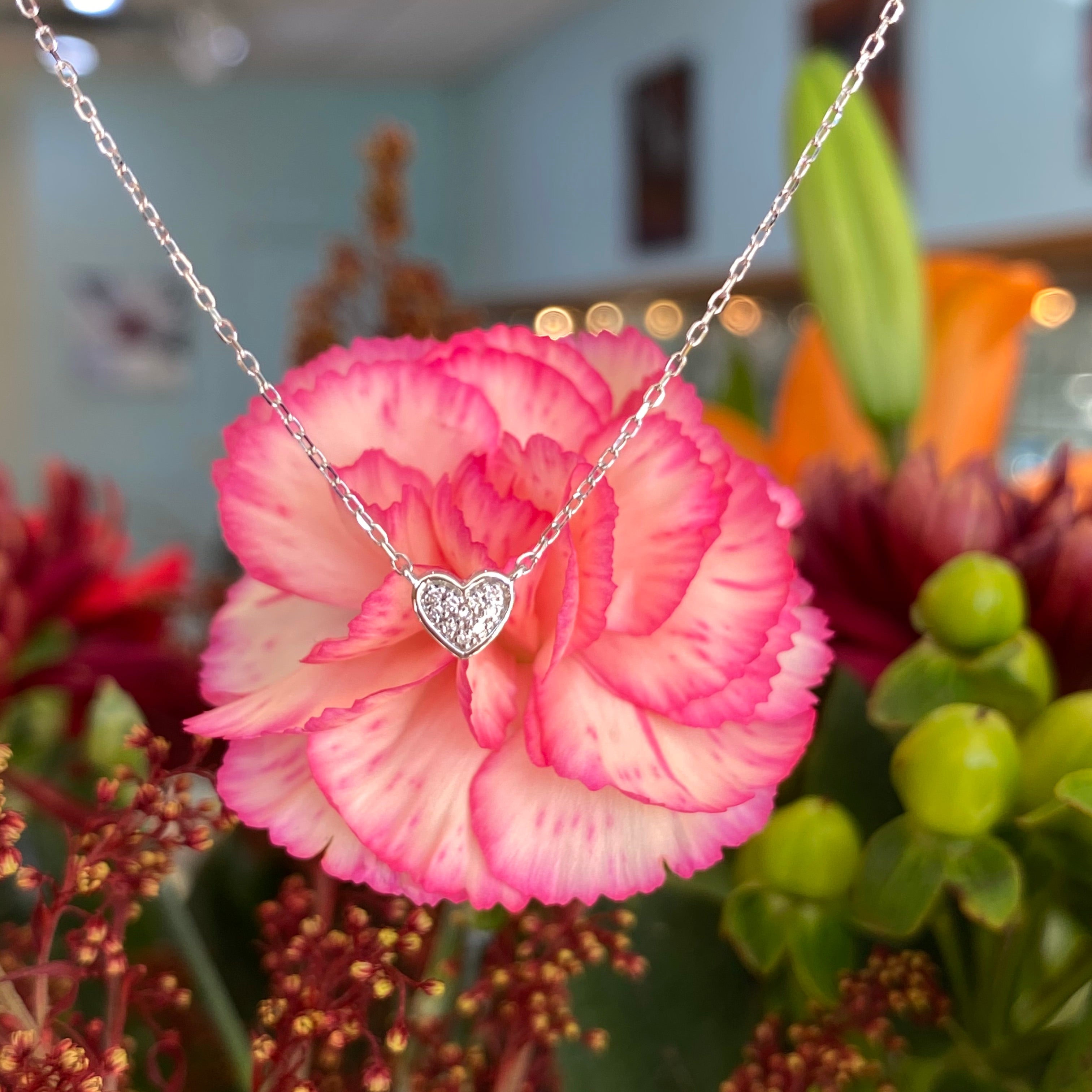 Whisper Heart Diamond Necklace