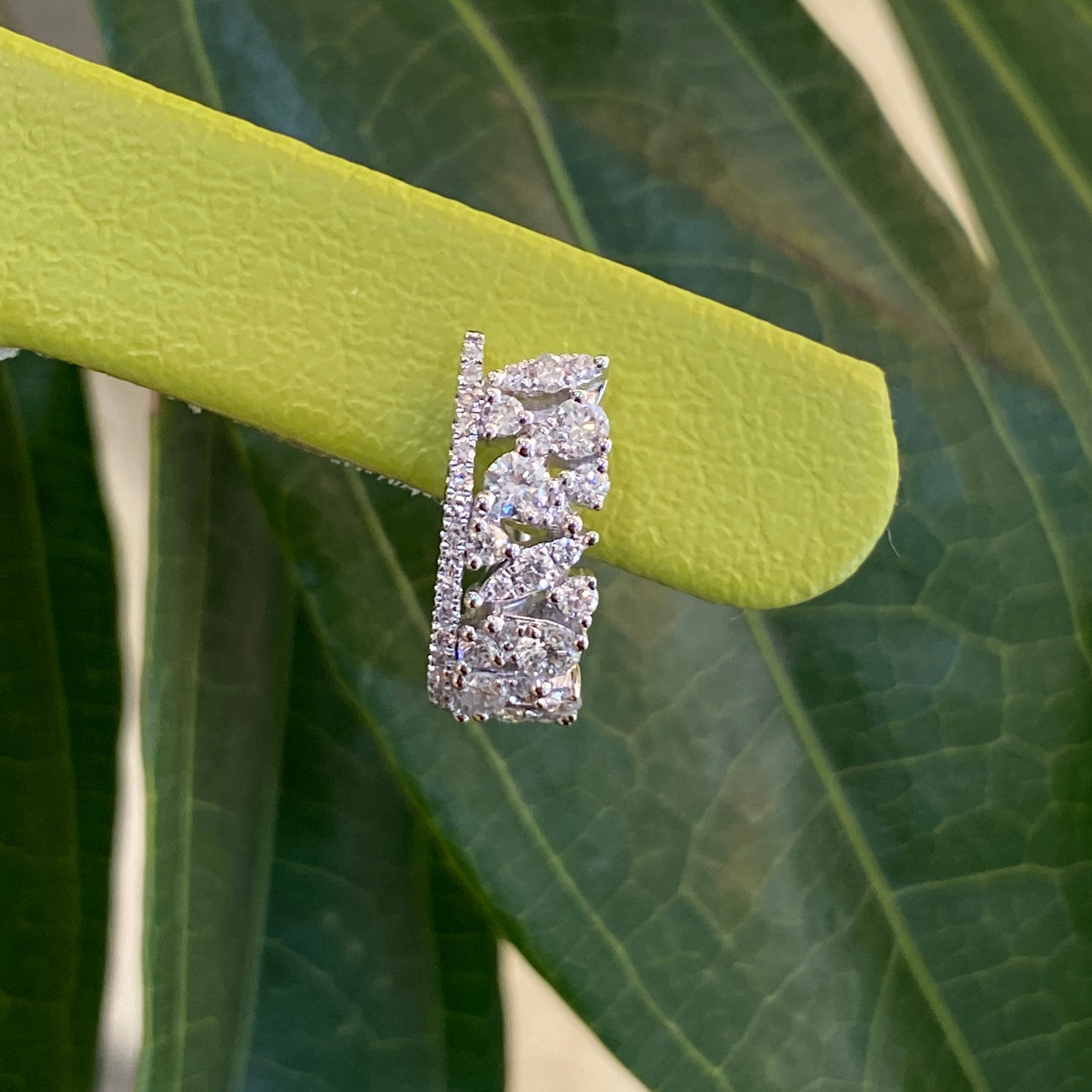 Fancy Shaped Diamond Hoops