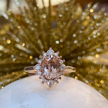 Load image into Gallery viewer, Morganite and Diamond Ring in Rose Gold
