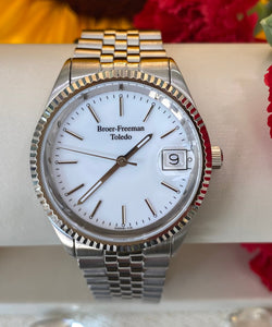 White Dial Silver Bracelet Watch