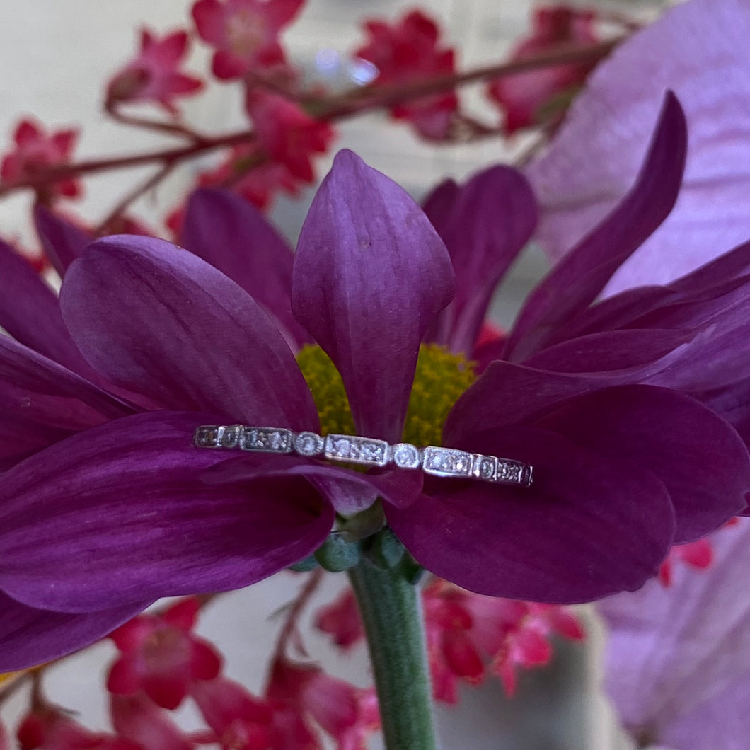 Dainty Stackable Diamond Band