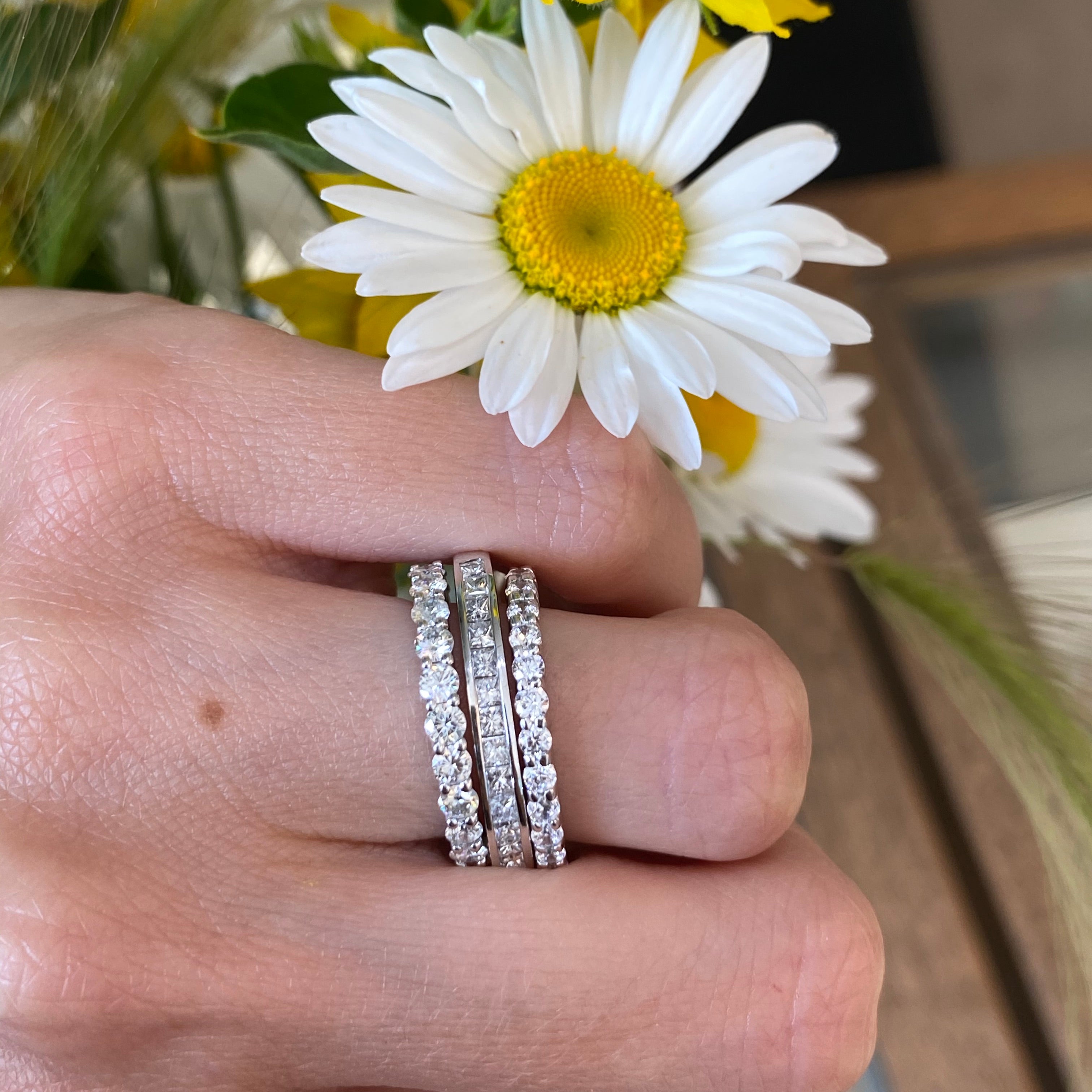 Princess Cut Diamond Band 0.45CTW