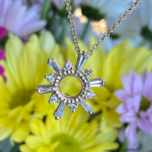 Load image into Gallery viewer, Diamond Sun Pendant and Chain
