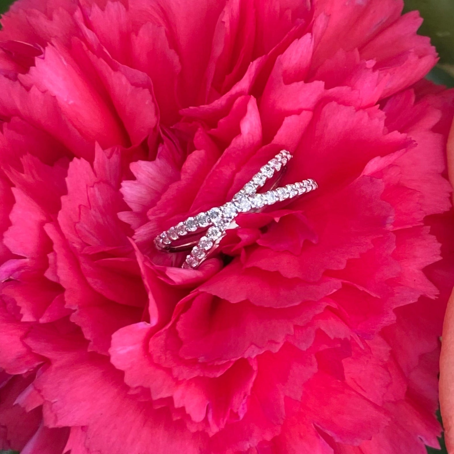 Diamond “X” Ring