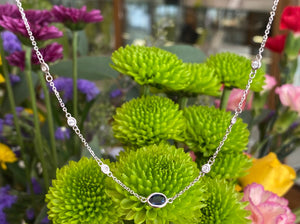 Sapphire Diamonds By The Yard Necklace
