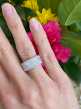 Load image into Gallery viewer, Five Row Diamond Pavé Band
