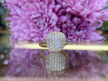 Load image into Gallery viewer, Pavé Diamond Organic Disk Ring
