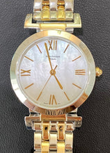 Load image into Gallery viewer, Mother of Pearl Dial and Two Toned Gold/Silver Bracelet
