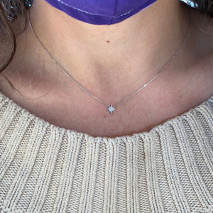 Dainty North Star Diamond Necklace
