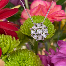Load image into Gallery viewer, Vintage Pendant with Milgrain Floral Design

