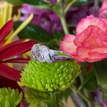 Load image into Gallery viewer, Vintage Platinum Baguette and Round Diamond Ring
