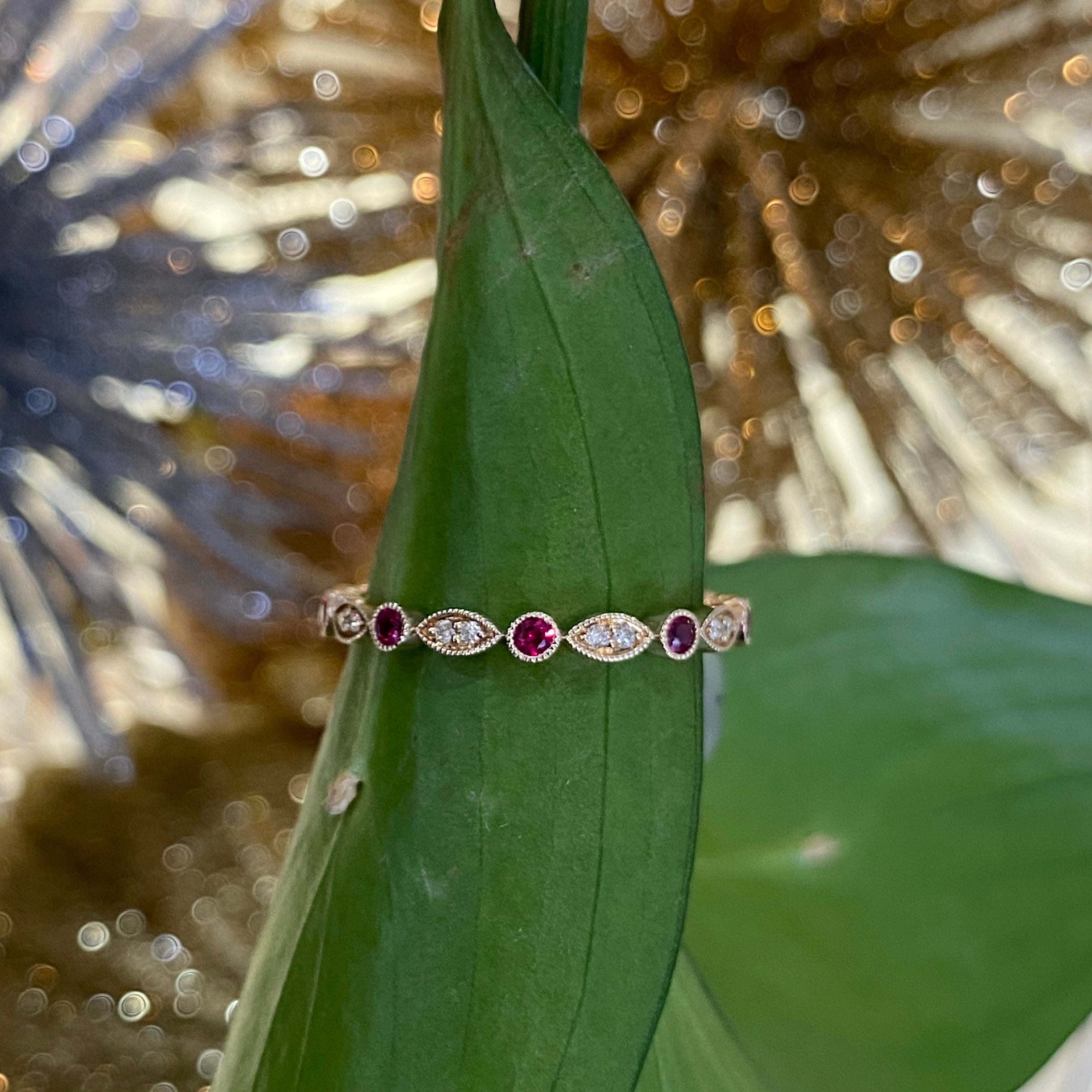 Ruby & Diamond Ring in Yellow Gold