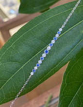 Load image into Gallery viewer, Sapphire and Diamond White Gold Bracelet
