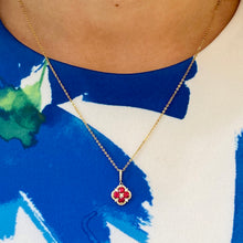 Load image into Gallery viewer, Stunning Ruby and Diamond Necklace in Yellow Gold

