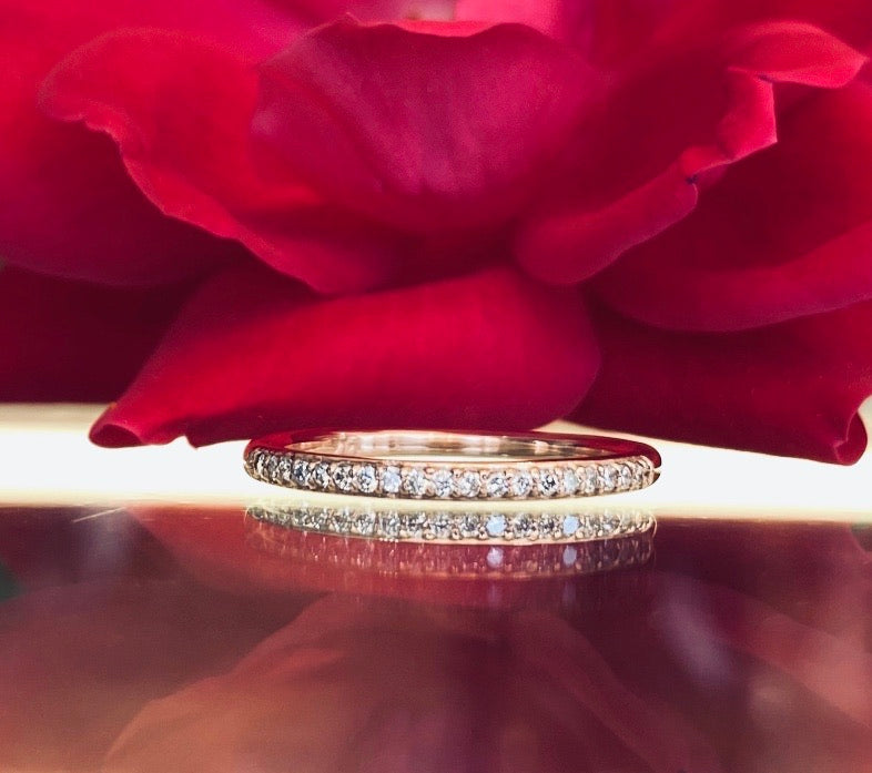 Rose Gold Diamond Classic Line Band