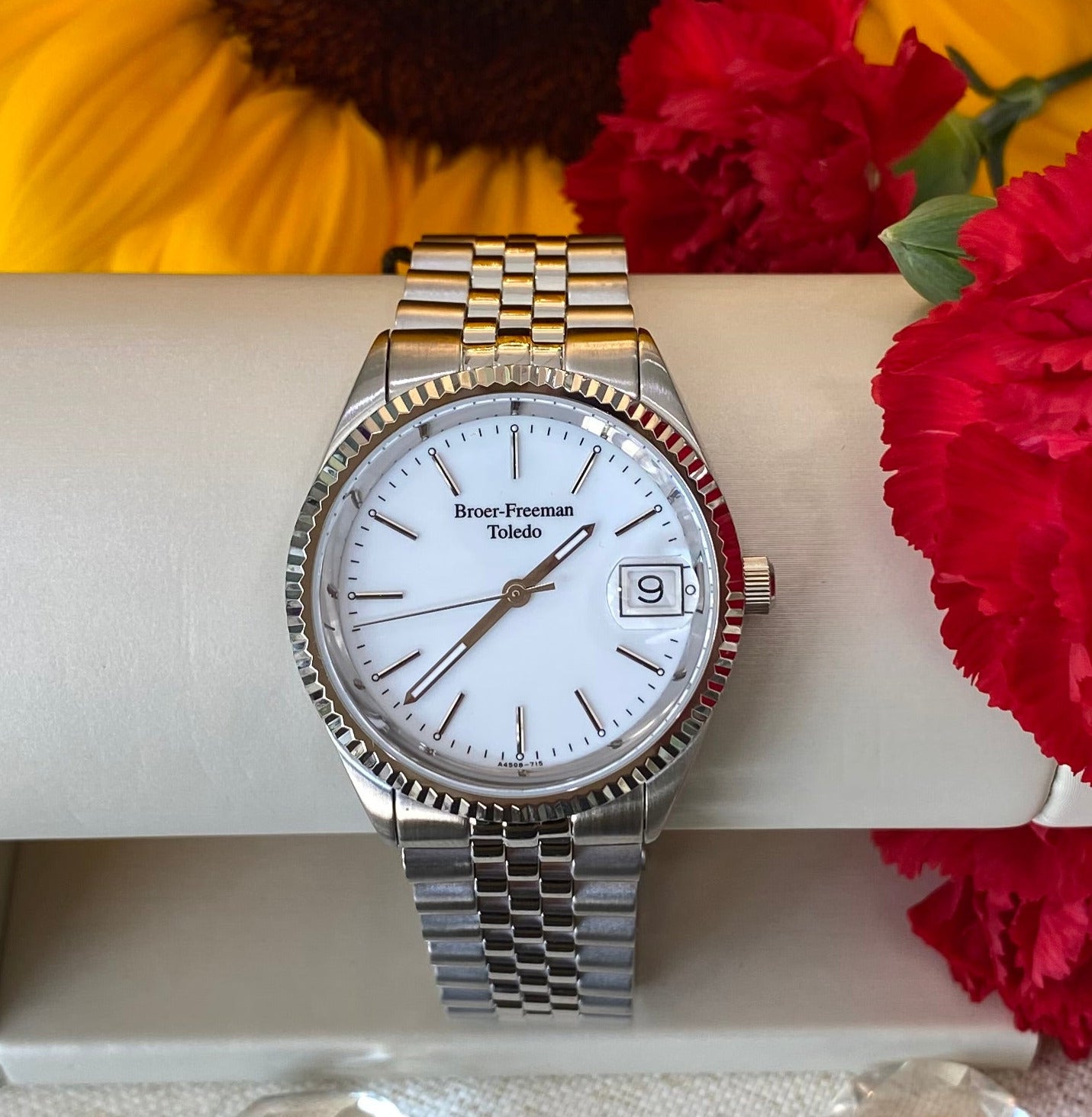 White Dial Silver Bracelet Watch