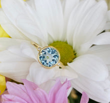 Load image into Gallery viewer, Blue Topaz and Diamond Ring in Yellow Gold
