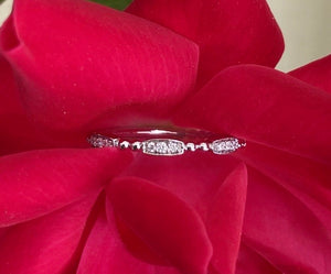Bead & Bar Diamond Band