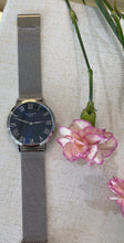 Load image into Gallery viewer, Midnight Blue Dial Silver Mesh Bracelet Watch
