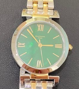 Green Mother of Pearl Gold & Silver Two Toned Watch